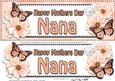Large Dl Mothers Day Nana Floral Butterflies 3D Decoupage