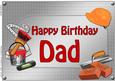 A4 Birthday Dad Handyman Tools Card Topper