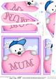 Westie Dog's Heart for Mum Fan Pyramage Topper