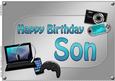 A4 Birthday Son Gadgets N Gizmos Card Topper