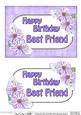 5x7 Birthday Best Friend Daisies 3D Step by Step Decoupage