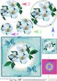 Clematis and Lace Circle Pyramage Topper
