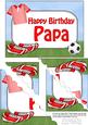 5x7 Football Birthday Papa Scallop Corner Stacker