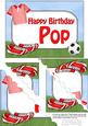 5x7 Football Birthday Pop Scallop Corner Stacker