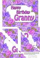 5x7 Time for Roses Birthday Granny Scallop Corner Stacker