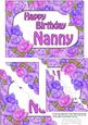5x7 Time for Roses Birthday Nanny Scallop Corner Stacker