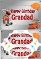 A5 Birthday Grandad Handyman Tools Scallop Corners & Pyramag
