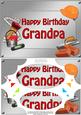 A5 Birthday Grandpa Handyman Tools Scallop Corners & Pyramag