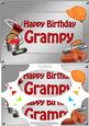A5 Birthday Grampy Handyman Tools Scallop Corners & Pyramag