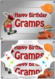 A5 Birthday Gramps Handyman Tools Scallop Corners & Pyramag