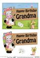 5x7gigi Horse Birthday Grandma 3D Step by Step Decoupage