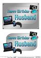 5x7 Birthday Husband Gadgets N Gizmos 3D Decoupage