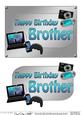 5x7 Birthday Brother Gadgets N Gizmos 3D Decoupage