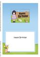 5x7 Girlz Roz Cupcake Birthday Matching Insert