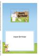 5x7 Cute Cat Birthday Matching Insert
