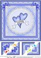 8 x 8 Love Hearts Scalloped Corner Topper