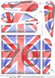 Flying the Flag Uk 70th Birthday Fan Pyramage Topper