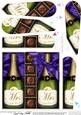 Mrs & Mrs Champers N Chocs Fan Pyramage Topper