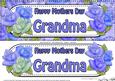 Large Dl Mothers Day Grandma Roses Card & 3D Decoupage