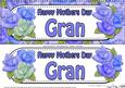 Large Dl Mothers Day Gran Roses Card & 3D Decoupage