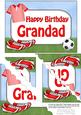 5x7 Football Birthday Grandad Scallop Corner Stacker