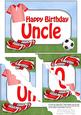 5x7 Football Birthday Uncle Scallop Corner Stacker