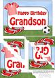 5x7 Football Birthday Grandson Scallop Corner Stacker