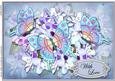 A4 with Love Flowers N Butterfly Card Topper