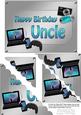 5x7 Gadgets N Gizmos Birthday Uncle Scallop Corner Stacker