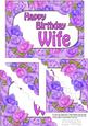 5x7 Time for Roses Birthday Wife Scallop Corner Stacker