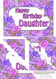 5x7 Time for Roses Birthday Daughter Scallop Corner Stacker