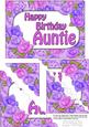 5x7 Time for Roses Birthday Auntie Scallop Corner Stacker