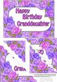 5x7 Time for Roses Birthday Granddaughter Scallop Corner