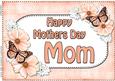 A4 Mothers Day Mom Flowers & Butterflies Card Topper