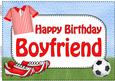 A4 Birthday Boyfriend Football Card Topper
