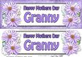 Large Dl Mothers Day Granny Daisies Floral 3D Decoupage