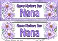Large Dl Mothers Day Nana Daisies Floral 3D Decoupage