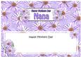 Mothers Day Nana Daisies Floral Large Dl Matching Insert
