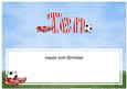 Birthday Ten Football Large Dl Matching Insert
