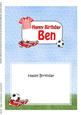 5x7 Birthday Ben Football Matching Insert