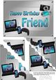 5x7 Gadgets N Gizmos Birthday Friend Scallop Corner Stacker