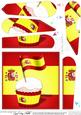 Flying the Flag Spain Fan Pyramage Topper