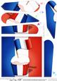 Flying the Flag France Fan Pyramage Topper