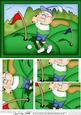 A5 Bert Plays Golf Pyramage Topper