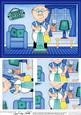 A5 Bert Does the Housework Pyramage Topper