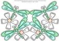 Dragonflies Shaped Card