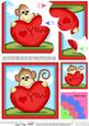 Chunky Monkey's Love Heart Shell Edged Corner Side Stacker