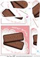 Bourbon Biscuit Birthday Fan Pyramage Topper