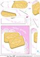 Custard Cream Biscuit Birthday Fan Pyramage Topper
