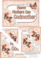 5x7 Flowers & Butterflies Mothers Day Godmother
